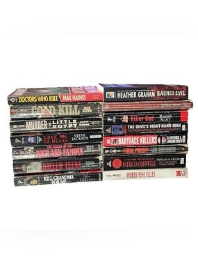Lot of 15 Vintage True Crime Pocket Books - Serial Killer, Murder, Investigation
